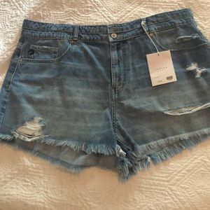 Denim Distressed Shorts